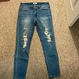 Just black denim jeans